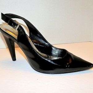 BCBG Paris Natalie Black Slingback Heels